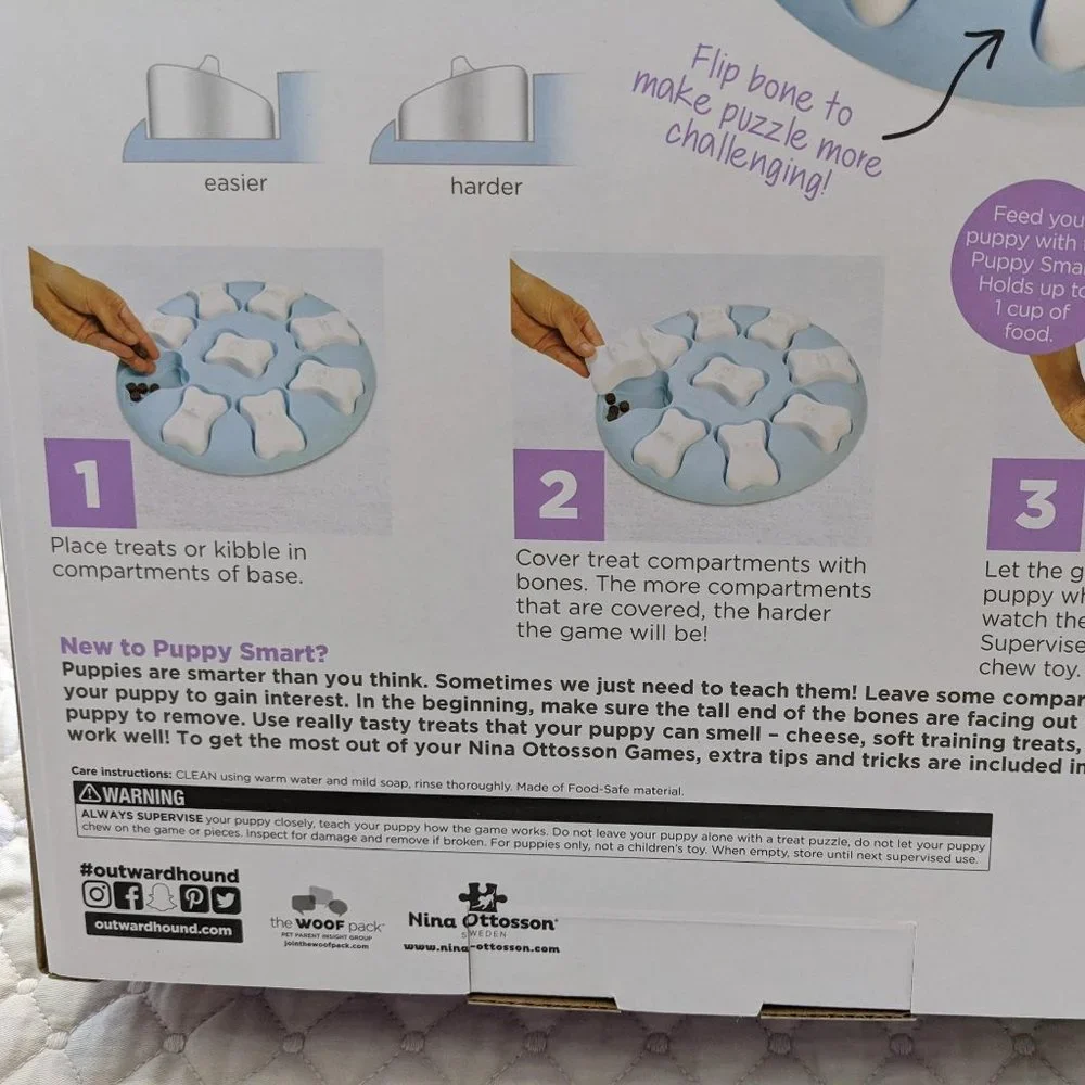 NIB-Outward Hound Puppy Smart hide & seek dog puzzle created by Nina Ottosson - Picture 4 of 6